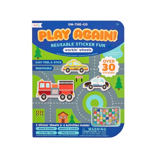 OOLY Play Again! Mini On-The-Go Working Wheels Activity Kit